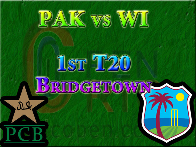 PAK VS WI-1st T20